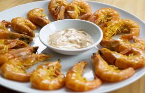 Spicy boiled Old Bay shrimp