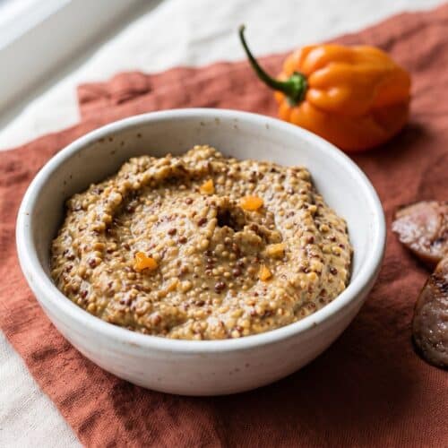 Homemade Habanero Mustard