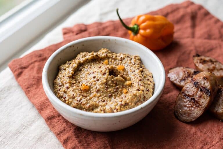 Homemade Habanero Mustard