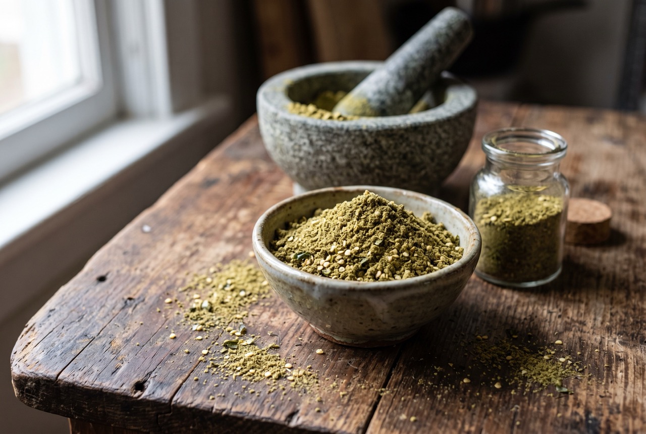 Homemade Green Chili Powder