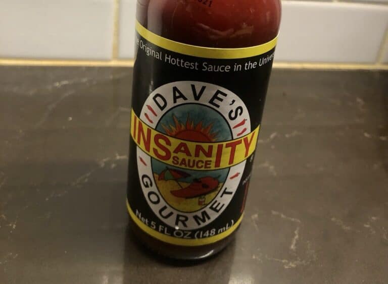 Dave's Insanity Hot Sauce Label