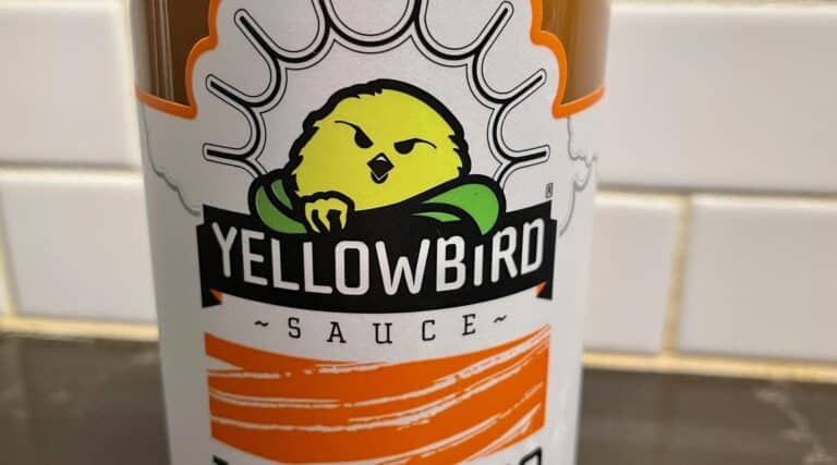 Yellowbird Habanero Hot Sauce label