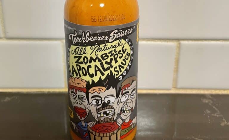 Zombie Apocalypse Hot Sauce label