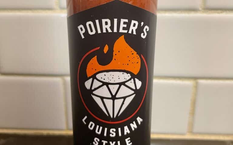 Poirier’s Louisiana-Style Hot Sauce label