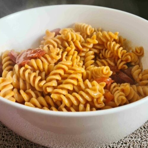 Chorizo and chipotle pasta